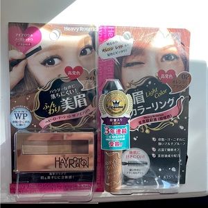 Kiss Me eyebrow mascara & eyebrow powder bundle